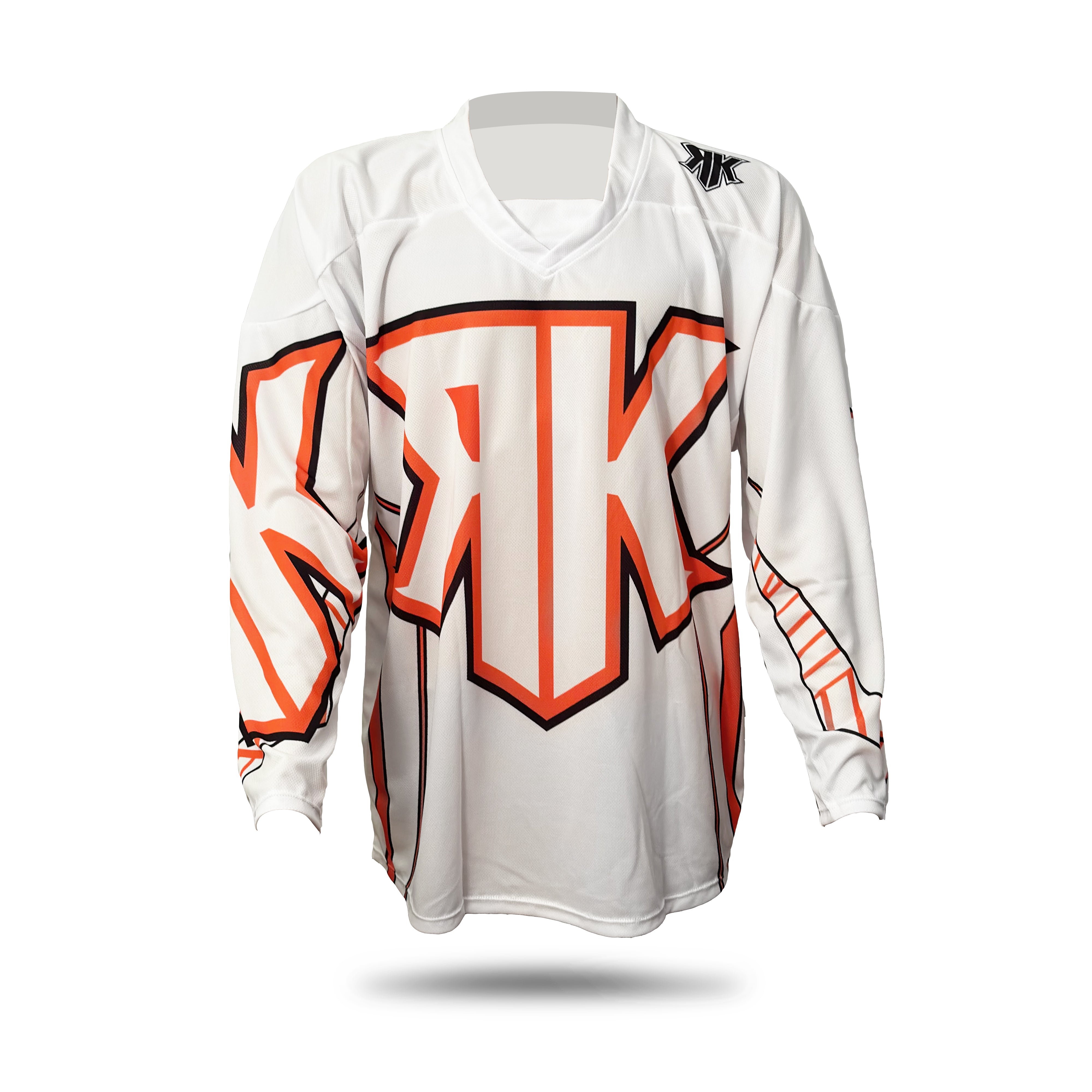 hockey gear near me White Rinkster Pro Team Roller Hockey Jersey | Roller Hockey Jerseys