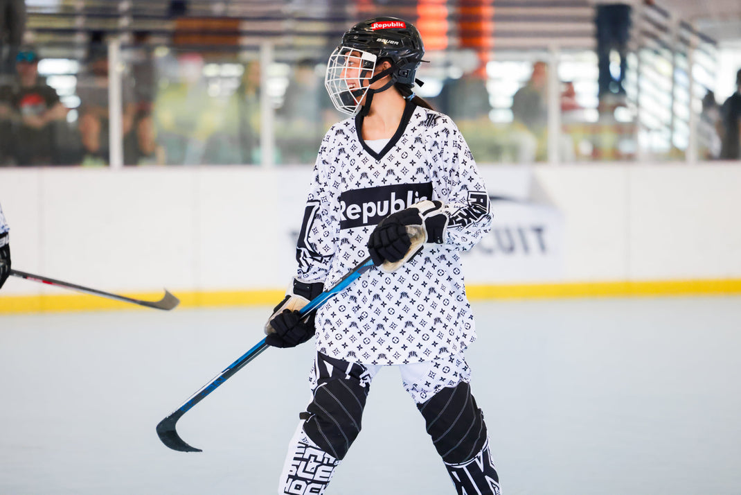 Custom Roller Hockey Inline Team Uniforms Jerseys, Pants & OffRink