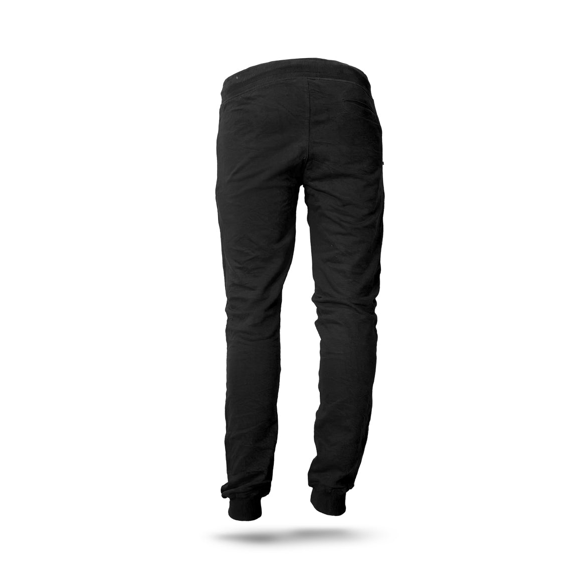 Rinkster Tapered Fit Jogger Pants with Crotch Flap - Black