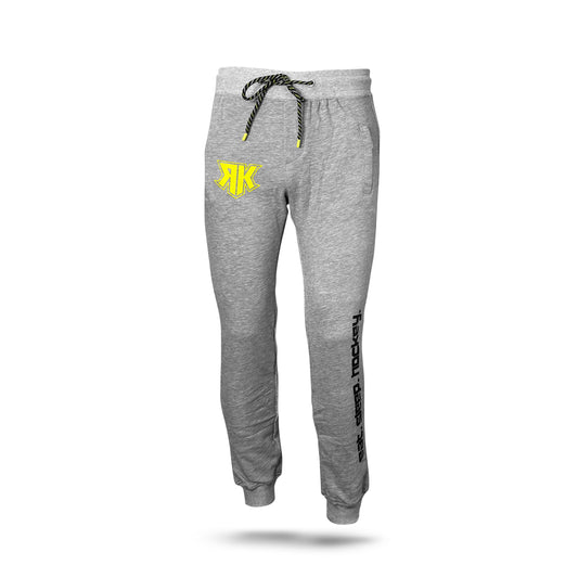 Rinkster Tapered Fit Jogger Pants with Crotch Flap - Light Gray