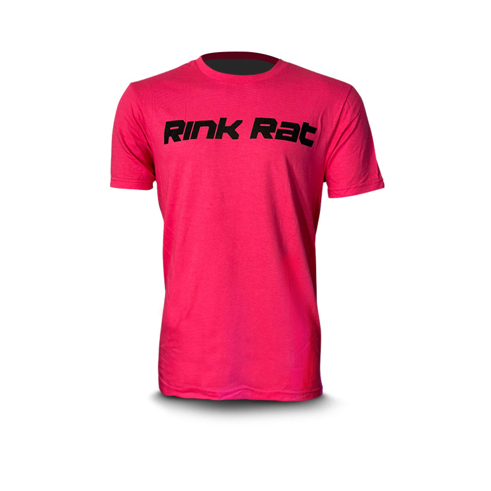 Pink Rink Rat T-Shirt - Black Logo