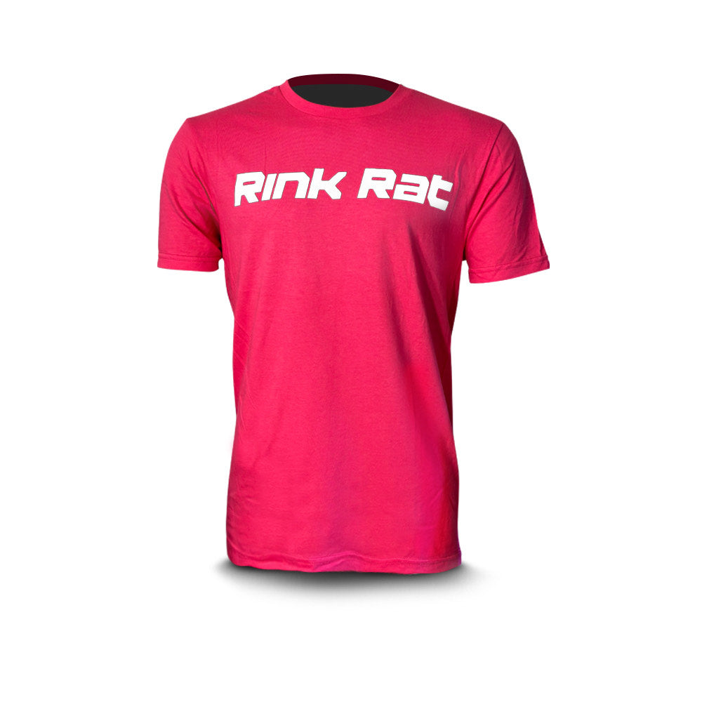 Pink Rink Rat T-Shirt - White Logo